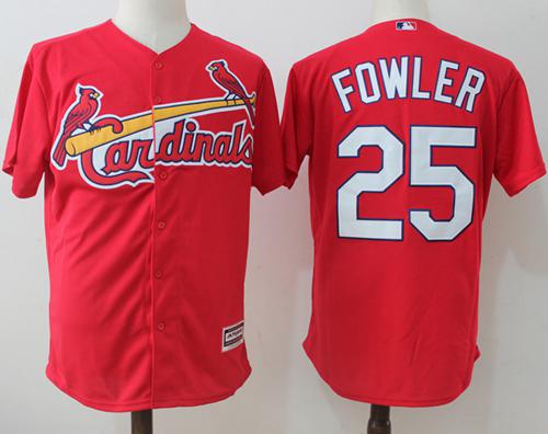Cardinals #25 Dexter Fowler Red New Cool Base Stitched MLB Jersey